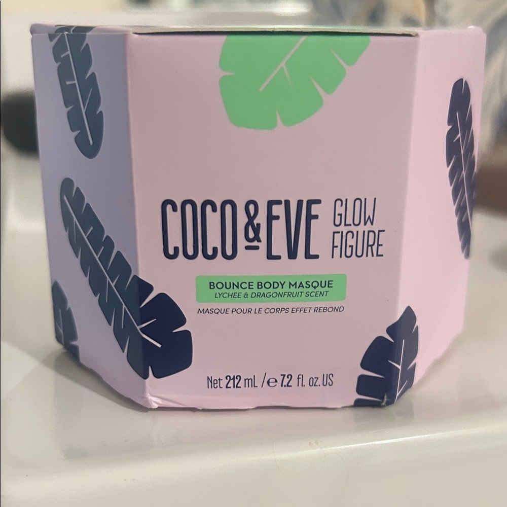 Coco & Eve Glow Figure Bounce Body Masque - Pink and Green